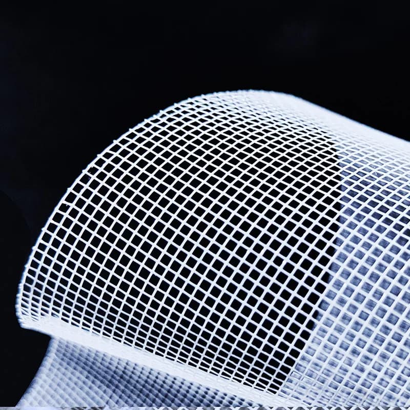 Close-up of high-density mesh material